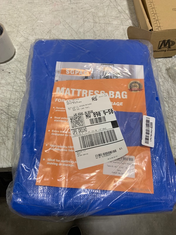 Photo 1 of SGPAC Heavy Duty Mattress Bags for Moving and Storage,Extra Thick Twin XL Mattress Storage bag,Mattress Cover for Moving with Reinforced Handles and Zipper Closure to Prevent Rips,Made of New Material
