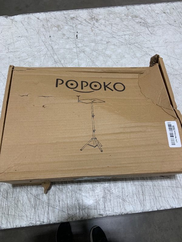 Photo 1 of Projector Stand Tripod From 23.5" to 46.5" Adjustable Height, Laptop Tripod Stand with Gooseneck Phone Holder, Laptop Floor Stand for Office, Home, Stage, Studio Holder 1 Pack