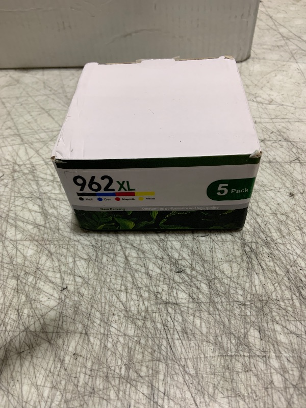 Photo 1 of 962XL Ink Cartridges Combo Pack (5-Pack, 2Black/1Cyan/1Magenta/1Yellow) Compatible 962XL 962 Ink Cartridges OfficeJet 9018 9019 9020 9022 9025 9010 9014 9015 9016 Printer