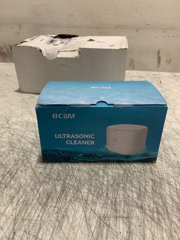 Photo 1 of BCOM Retainer Cleaner Machine, 46kHz Professional Portable Ultrasonic Retainer Jewelry Cleaner for Dental Retainer, Mouth Guard, Watch, Ring, Jewelry Cleaners Machine - Household Use, White