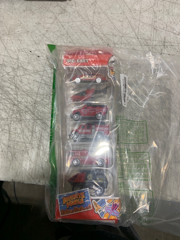 Photo 1 of 6 Pack Diecast Fire Trucks for Toddlers 3-5, Alloy Metal Fire Truck Toy for Boys 3 4 5 6 7 Years Old Gift, Mini Fire Engine Car Toys City Emergency Vehicles for Kids Boys Girls Birthday Gifts