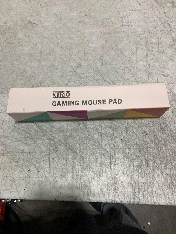 Photo 1 of KTRIO Large Gaming Mouse Pad with Stitched Edges, Extended Mousepad with Superior Micro-Weave Cloth, Non-Slip Base, Water Resist Keyboard Pad, Desk Mat for Gamer, Office & Home, 31.5 x 15.7 in, Black