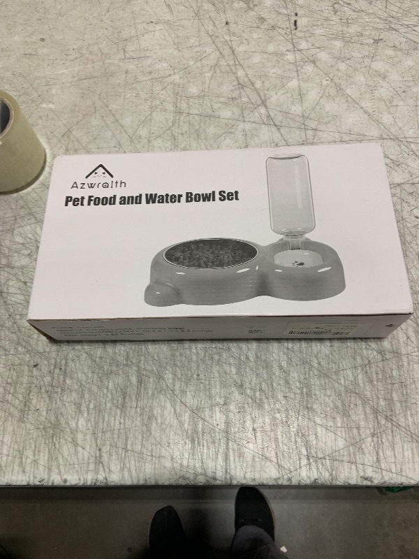 Photo 1 of Dog Bowls, Cat Food and Water Bowl Set with Water Dispenser and Stainless Steel Bowl for Cats and Small Dogs - Pink