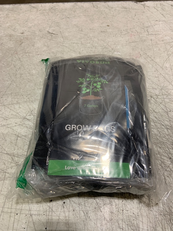 Photo 1 of VIVOSUN 5-Pack 7 Gallon Plant Grow Bags, Heavy Duty Thickened Nonwoven Fabric Pots with Handles