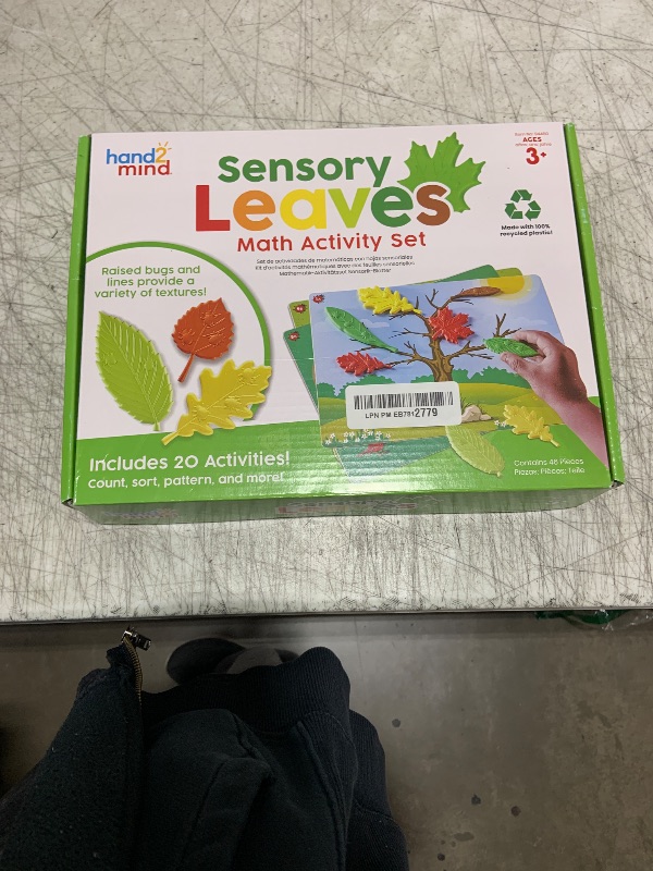 Photo 1 of hand2mind Sensory Leaves Math Activity Set, Pattern Play, Shape Puzzle, Pattern Blocks Cards, Math Counters, Sorting Toy, Shapes for Toddlers, Counting Toy, Kindergarten Learning Activities