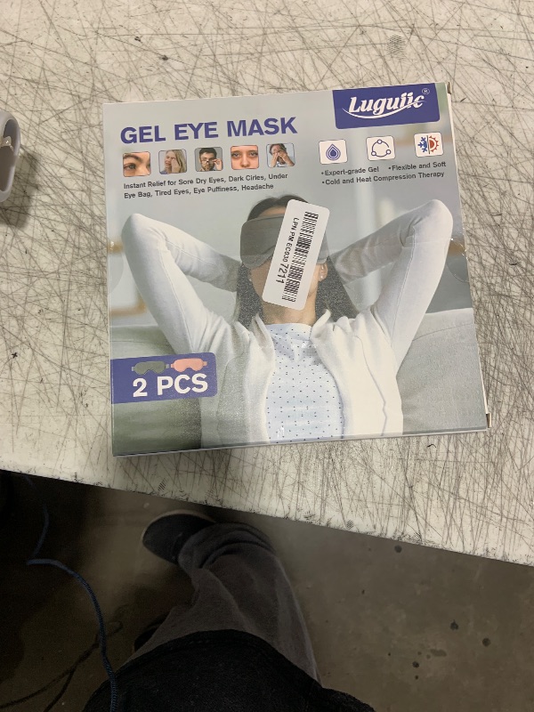 Photo 1 of Luguiic 2Pack Gel Cooling Eye Mask, Reusable Cold Eye Masks for Sleep Hot&Cold Therapy Compress Ice Pads for Puffiness, Dark Circles, Dry Eyes, Headaches, Stress Relief (Pink/Grey)