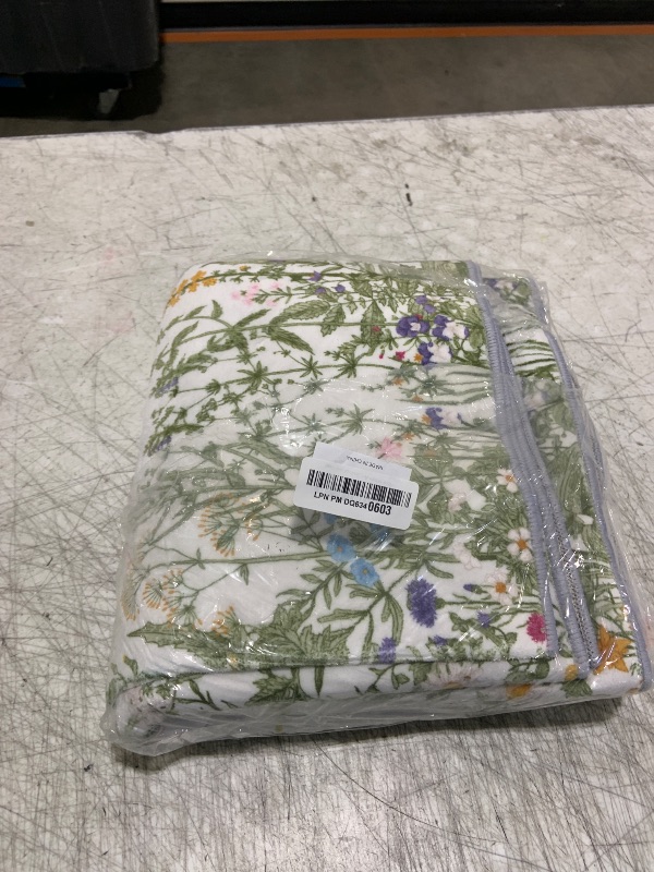 Photo 1 of Artoid Mode Antique Herbs and Wild Floral Area Rug, Spring Home Decor Low-Profile Washable Area Rugs for Entryway Bedroom Living Room Laundry Room Indoor 4x6 Feet