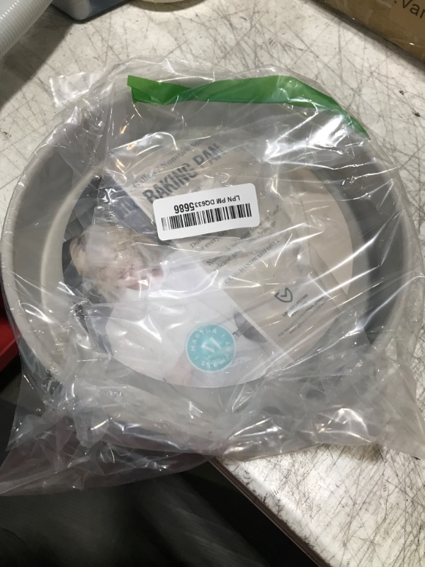 Photo 1 of Martha Stewart Gallen 8 Inch Round Nonstick Carbon Steel Cake/Bake Pan - Cool Grey