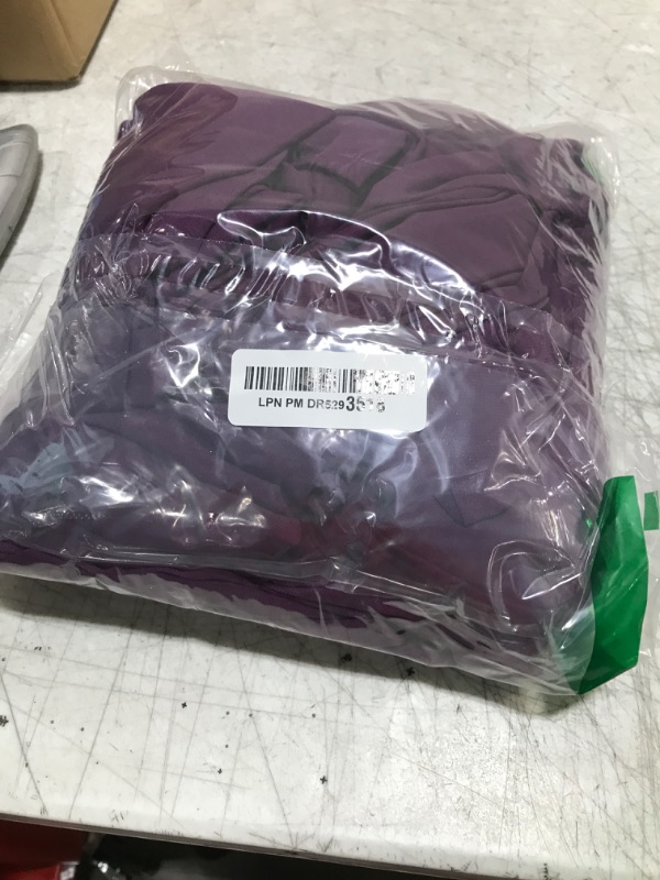 Photo 1 of Saslax Maternity Off Shoulders Long Sleeve Half Circle Gown for Baby Shower Photo Props Dress Plum Purple 131 S