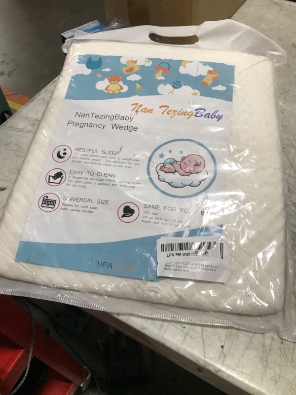 Photo 1 of NAN TEZINGBABY Pregnancy Wedge Pillow,13.3 x 12.5 x 2.7 inches with Removeable Cover