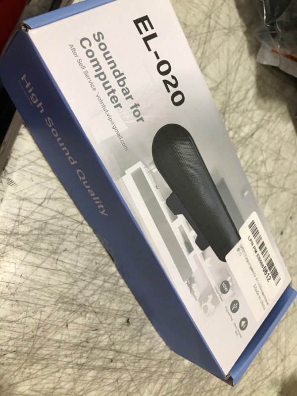 Photo 1 of LXTNFU Computer Speakers for Desktop Monitor,Single Speakers for Desktop PC,Laptop Speaker with Loud Sound,Volume Control Easily Clamps to Monitors(USB-C to USB Adapter Included) (Black)