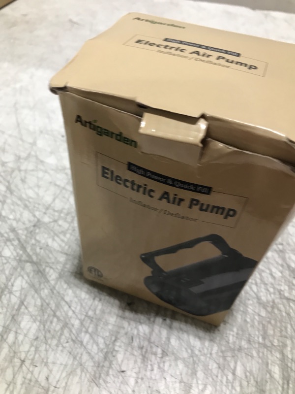 Photo 1 of Electric Air Pump for Inflatable Pool Toys - High Power Quick-Fill Air Mattress Inflator Deflator Pump for Pool Float Raft Airbed with 3 Nozzles, 320W, 110V AC, 1.6PSI, Air Flow 26CFM