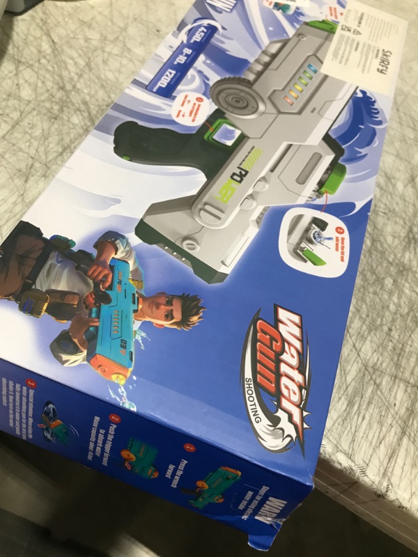 Photo 1 of Skirfy Electric Water Gun for Adults Kids,Powerful Automatic Squirt Gun with Light,High Powered Water Blasts,Auto Refill Long Range,Pool Party Swimming Outdoor Summer Toy Game for Boy Girl