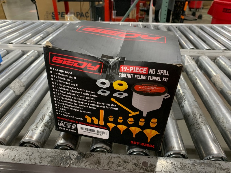 Photo 1 of Ultimate No Spill Coolant Funnel Kit - 19-Piece Spill-Free Radiator Funnel Set, Spill Proof Radiator Bleeder Kit, Coolant Filling, Radiator Filler, Extra Funnels and Adapters for Universal Vehicle