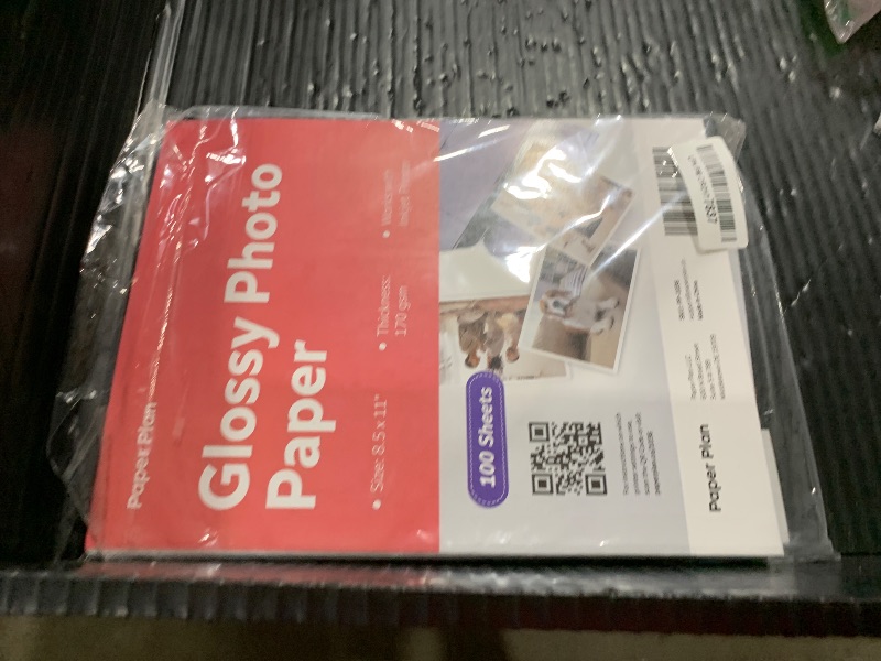 Photo 1 of Glossy Photo Paper For Printer 8.5 x 11" - (100 Sheets) - Works with Inkjet Printer, Easy to Use, Premium Picture Paper