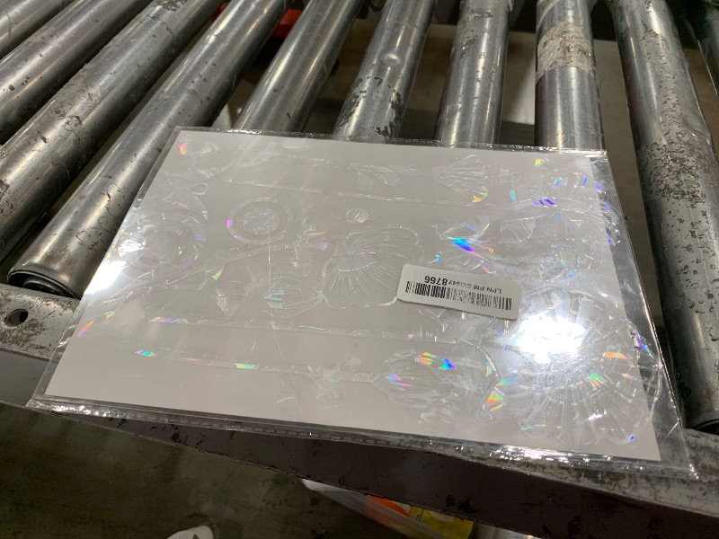 Photo 1 of 10 Flower Window Decals - Anti-Collision Stickers to Save Birds, Reusable Vinyl Rainbow Stickers