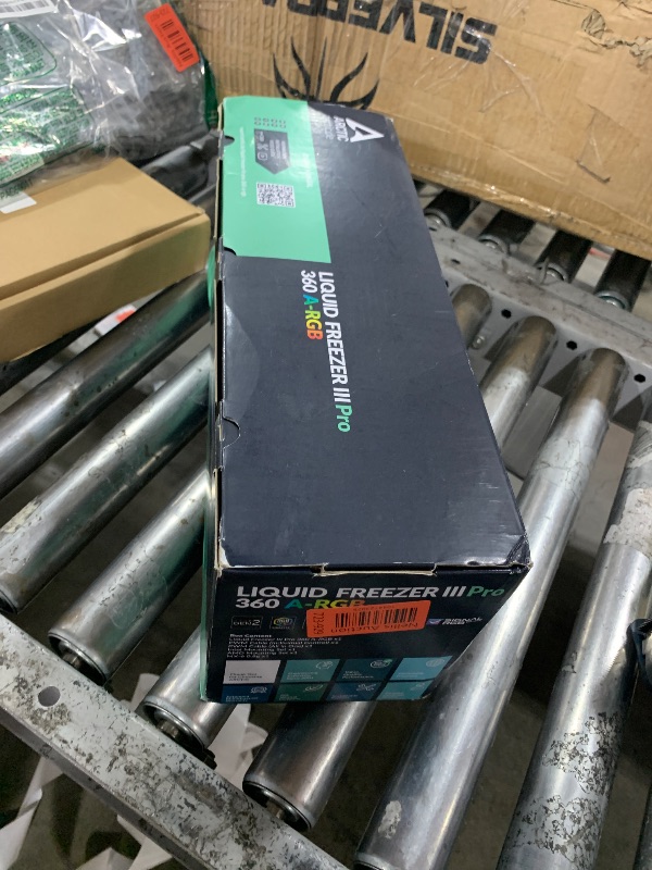 Photo 1 of ARCTIC Liquid Freezer III Pro 360 A-RGB - AIO CPU Cooler, 3 x 120 mm Water Cooling, 38 mm Radiator, PWM Pump, VRM Fan, AMD AM5/AM4, Intel LGA1851/1700 Contact Frame - Black