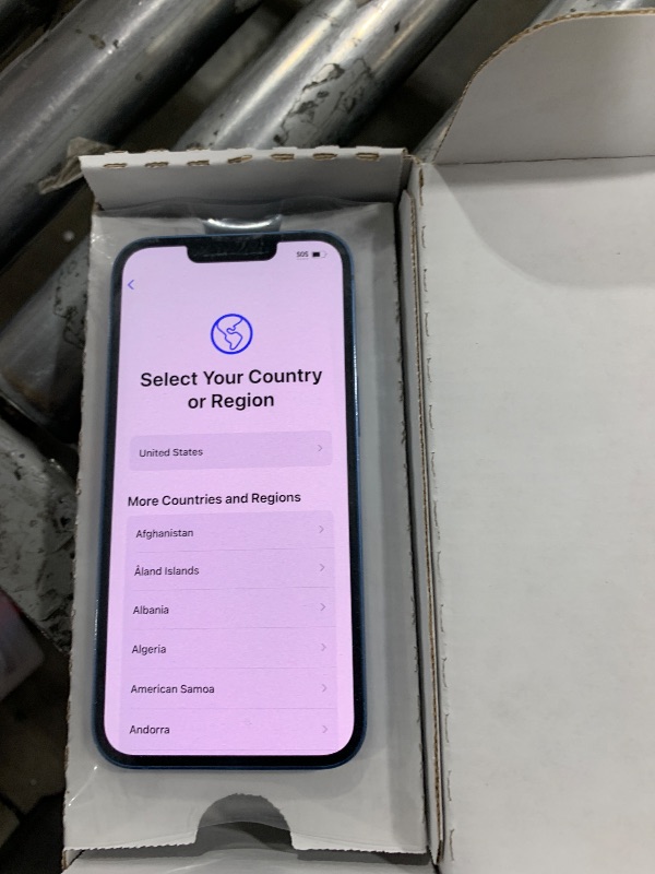 Photo 1 of Apple iPhone 13, 128GB, Blue - Unlocked (Renewed)
