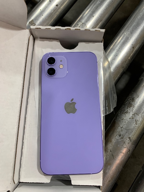 Photo 1 of Apple iPhone 12, 64GB, Purple - Unlocked (Renewed)