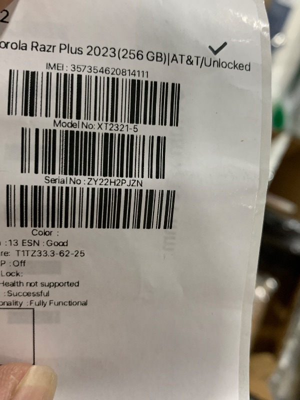 Photo 1 of Moto Razr+ 5G 2023 (256GB, 8GB) 6.9" Foldable AMOLED, Snapdragon 8+ Gen 1, US 5G / Global 4G LTE (AT&T Unlocked for T-Mobile, Metro, Verizon) XT2321-5 (Black) (Renewed)