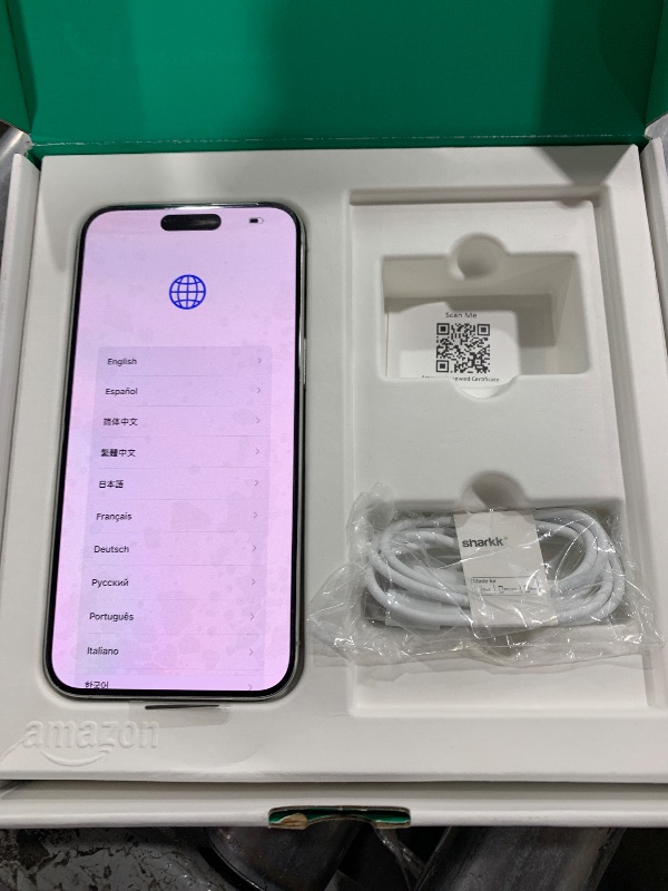 Photo 1 of Apple iPhone 15 Pro Max, 512GB, White Titanium - Unlocked (Renewed Premium)