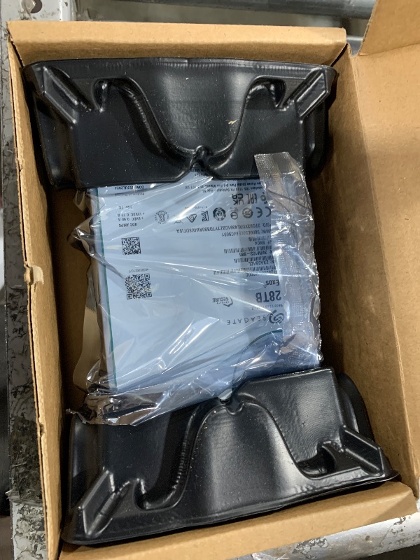 Photo 1 of Seagate (Recertified Exos X 28TB Internal Hard Drive HDD - 3.5 in CMR SATA 6Gb/s, 7200 RPM, 512MB Cache, 2.5M MTBF (ST28000NM000C), Renewed