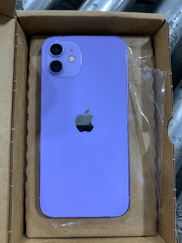 Photo 1 of Apple iPhone 12, 64GB, Purple - Unlocked (Renewed)