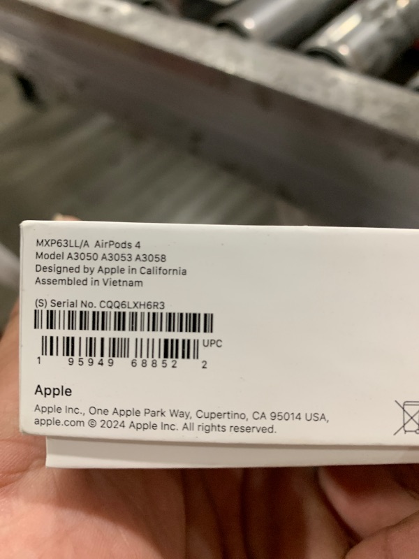 Photo 1 of Apple AirPods 4 Wireless Earbuds, Bluetooth Headphones, Personalized Spatial Audio, Sweat and Water Resistant, USB-C Charging Case, H2 Chip, Up to 30 Hours of Battery Life, Effortless Setup for iPhone