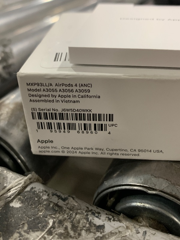 Photo 1 of Apple AirPods 4 Wireless Earbuds, Bluetooth Headphones, with Active Noise Cancellation, Adaptive Audio, Transparency Mode, Personalized Spatial Audio, USB-C Charging Case, Wireless Charging, H2 Chip