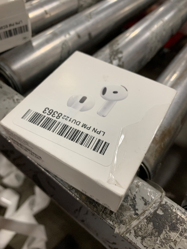 Photo 1 of Apple AirPods 4 Wireless Earbuds, Bluetooth Headphones, with Active Noise Cancellation, Adaptive Audio, Transparency Mode, Personalized Spatial Audio, USB-C Charging Case, Wireless Charging, H2 Chip