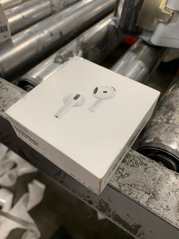 Photo 1 of Apple AirPods 4 Wireless Earbuds, Bluetooth Headphones, with Active Noise Cancellation, Adaptive Audio, Transparency Mode, Personalized Spatial Audio, USB-C Charging Case, Wireless Charging, H2 Chip