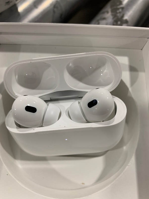 Photo 1 of Apple AirPods Pro 2 Wireless Earbuds, Active Noise Cancellation, Hearing Aid Feature, Bluetooth Headphones, Transparency, Personalized Spatial Audio, High-Fidelity Sound, H2 Chip, USB-C Charging
