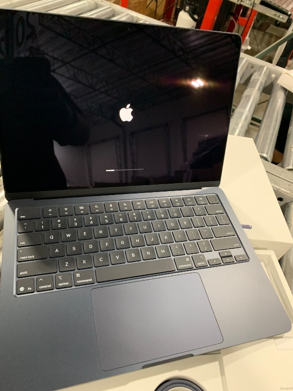 Photo 1 of Apple 2025 MacBook Air 13-inch Laptop with M4 chip: Built for Apple Intelligence, 13.6-inch Liquid Retina Display, 16GB Unified Memory, 256GB SSD Storage, 12MP Center Stage Camera, Touch ID; Midnight