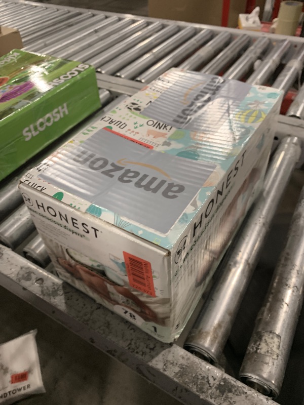 Photo 1 of The Honest Company Clean Conscious Diapers for Sensitive Skin | Hypoallergenic, Fragrance Free | Gender Neutral Prints | Club Box, Size 1 (8-14 lbs), 78 Count (Prints May Temporarily Vary)