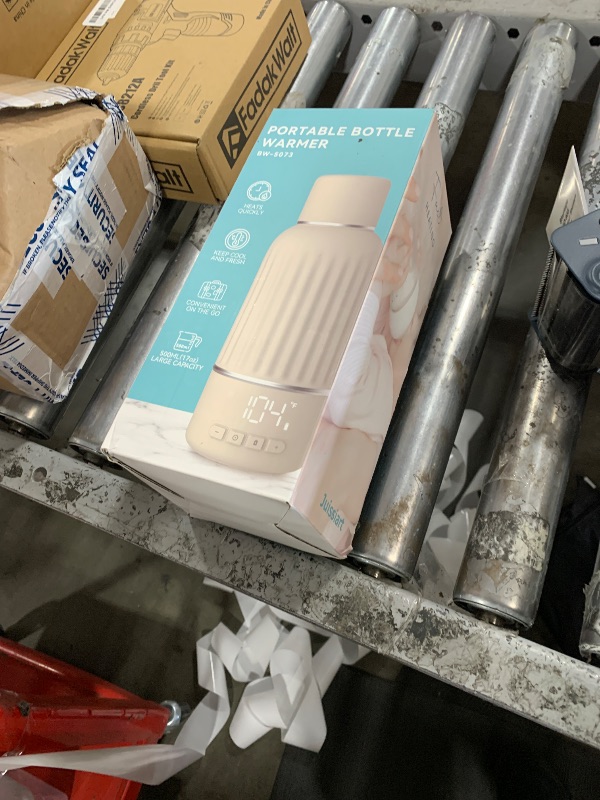 Photo 1 of Portable Bottle Warmer for Travel, 2.5 Min Fast Heating for Breast Milk and Formula, Portable Milk Warmer with 10400mAh Long Battery, 17oz Large Capacity, Fast Charging Baby Bottle Warmer