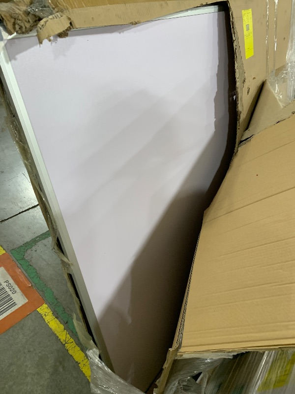 Photo 1 of VIZ-PRO Large Dry Erase Board/Whiteboard, 72 x 48 Inches, Pack of 2, Wall Mounted White Board 6' x 4' for School Office and Home