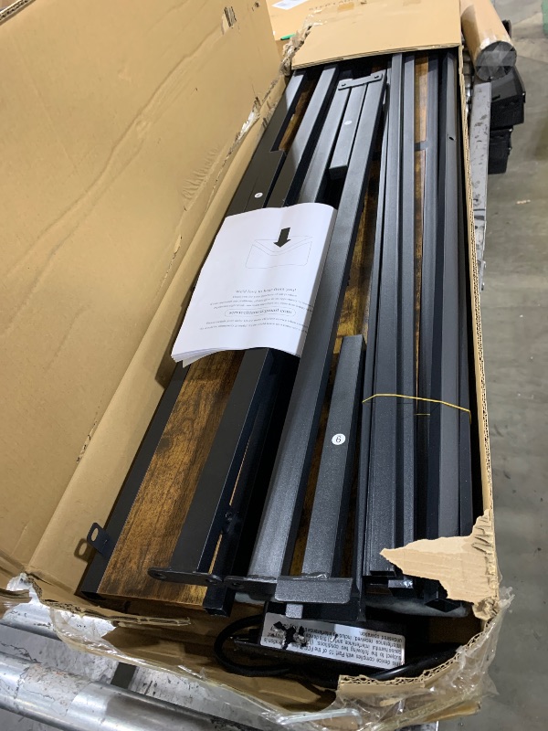 Photo 1 of Queen Bed Frame with Headboard, Metal Platform Bed with Smart LED Lights and USB Charging Station, Easy Assembly, No Box Spring Needed