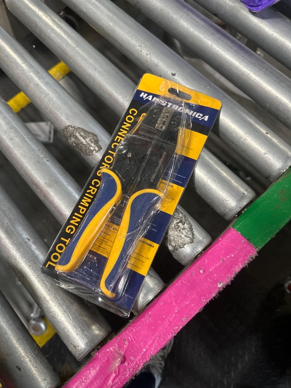 Photo 1 of Haisstronica Crimping Tool for Non-Insulated Open Barrel Terminals Receptacles,AWG 20-10 Ratchet Wire Crimper Tool,Wire Terminal Crimper HS-5327
