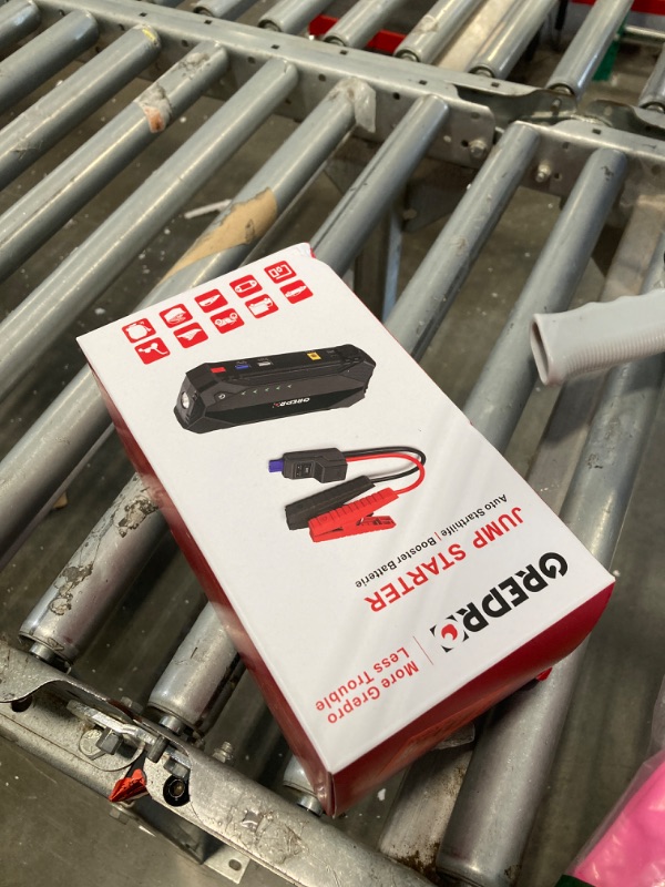 Photo 1 of GREPRO Jump Starter (10L Gas & 8.0L Diesel Engines), 3000A Car Battery Jump Starter Battery Pack,12V Booster, Jump Box with Jumper Cables, Car Jumper with LED Light