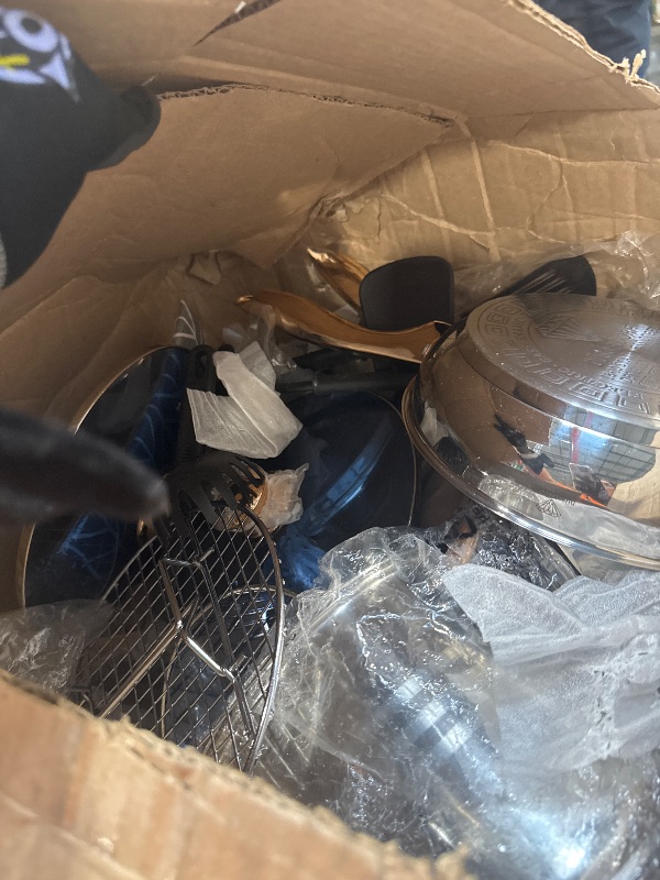 Photo 1 of Granitestone Blue Nonstick Cookware Set, Tri-Ply Base, Stainless Steel Pots & Pans Set, 5 Piece Cookware, Includes, Frying Pans, Stock Pots & Skillets, Dishwasher & Induction Safe, Stay Cool Handles