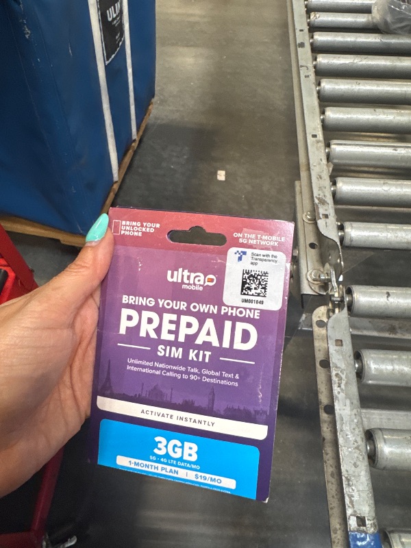 Photo 1 of $19/mo. Ultra Mobile Prepaid Phone Plan with Unlimited Talk, Text and 3GB of 5G • 4G LTE Data (SIM Card Kit)