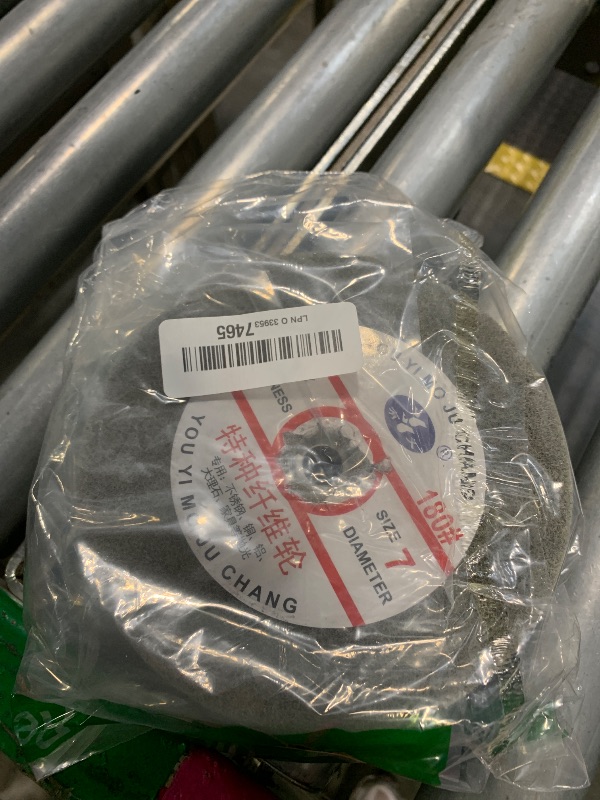Photo 1 of ??????? 6" x 2" Extra Thick Nylon Fiber Buffing Wheel, 5/8" Arbor Hole 180 Grit Abrasive Deburring Wheels Polishing Discs for Bench Grinder, Drill (7 P)