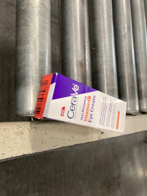 Photo 1 of CeraVe Skin Renewing Vitamin C Eye Cream, Vitamin C, Hyaluronic Acid, Ceramides & Caffeine, Under Eye Cream For Dark Circles and Puffiness, Fragrance Free & Ophthalmologist Tested, 0.5 Fl. Oz