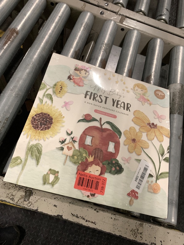 Photo 1 of Baby's First Year Book & Calendar with 54 Stickers By Bright Day – Capture Milestones with Baby's First Year Calendar – Keepsake Memory Journal for Newborns, Fairy