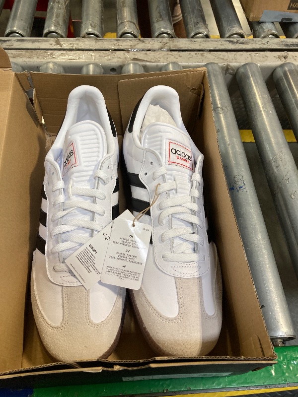 Photo 1 of **TAG STILL ATTACHED BRAND NEW**
adidas Unisex Samba Indoor Sneaker, White/Black/Vivid Red, 13 US Men