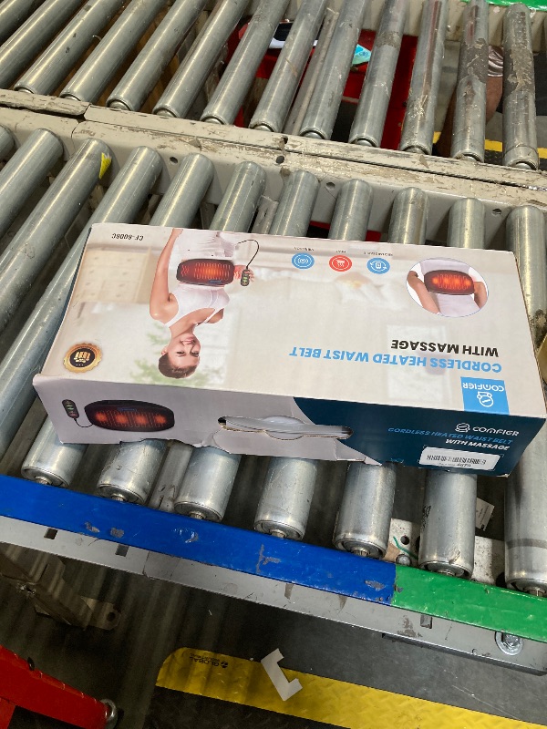 Photo 1 of Comfier Cordless Heating Pad for Back Pain,Lower Back Heating Pad, Heating Pad for Period Cramps,3 Massage Modes & 2 Vibration Intensity,Auto Shut of,Extend to 58",Christmas Gifts for Mom/Dad