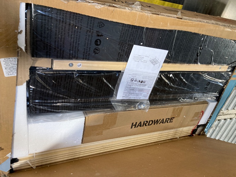 Photo 1 of Black twin size bed frame no box spring needed