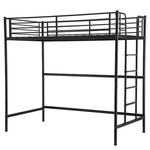 Photo 1 of **hardware loose in box**VINGLI Daybed with Pop Up Trundle, Heavy Duty Metal Twin Bed with Trundle, No Box Spring Needed, Black