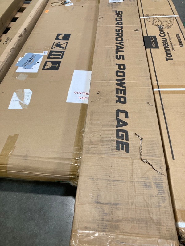 Photo 1 of ***FINAL SALE/NO RETURN, SOLD AS PARTS*** Sportsroyals Power Rack, Multi-Functional Power Cage with LAT Pulldown Pulley System, Squat Rack with More Training Attachments for Home Gym (Blue)?1200 lbs Weight Capacity