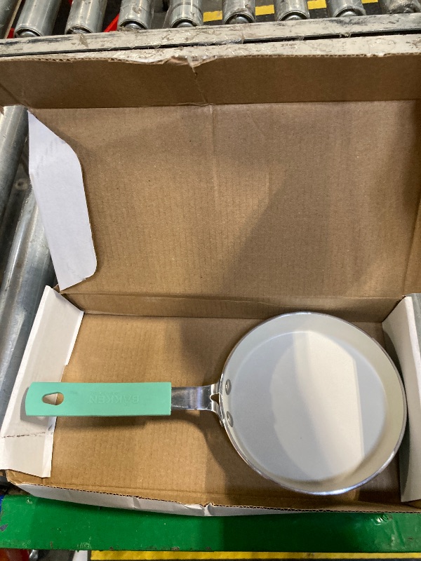 Photo 1 of **MISSING SPATULA**
Bakken- Swiss 2-Piece Mini Pan Set – 5.5’’ Non-Stick Egg Pan with Kitchen Spatula, Cool-Touch Handles, Heat-Resistant Up To 400° F, Food-Grade Safe, For Gas, Electric and Ceramic Cooktops, Aqua